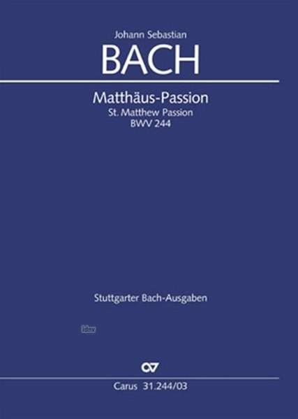 Cover for Bach · Matthäus-Passion, Klavierauszug (Bog)