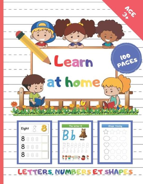 Cover for My First Activity Book Edition · Learn at home: Activity book / notebook for writing letters and numbers / learning animals / home schooling / From 3 years / Preschool / learning to write the alphabet / learning to trace / small section. (Paperback Book) (2020)