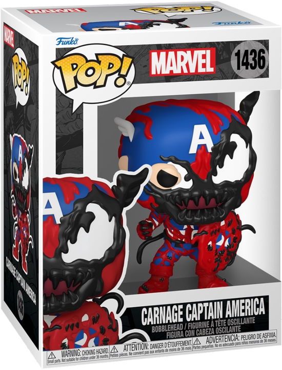 Cover for Pop Marvel Comics Carnageized · Pop Marvel Comics Carnageized Captain America (Funko POP!) (2024)