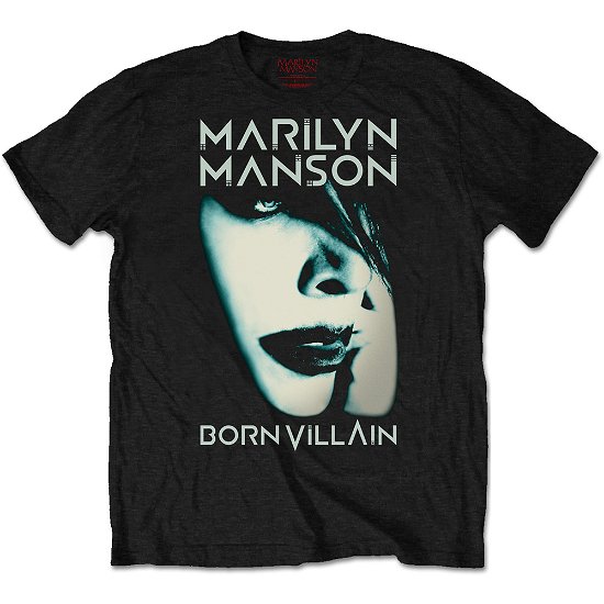 Marilyn Manson Unisex Tee: Born Villain - Marilyn Manson - Merchandise - Bravado - 5055979998440 - 