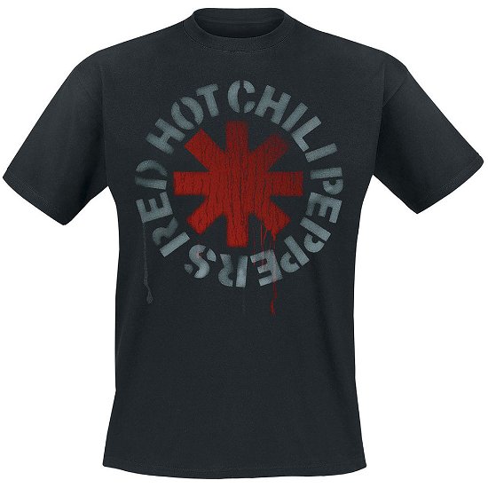 Cover for Red Hot Chili Peppers · Red Hot Chili Peppers Unisex T-Shirt: Stencil (T-shirt) [size M] [Black - Unisex edition]
