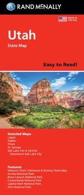 Utah State Map, Rand McNally - Rand McNally - Böcker - Rand McNally - 9780528025440 - 15 oktober 2021