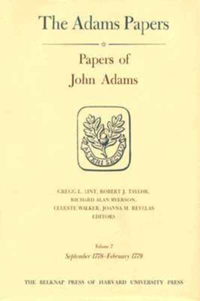 Cover for John Adams · Papers of John Adams - Adams Papers (Hardcover Book) (1989)