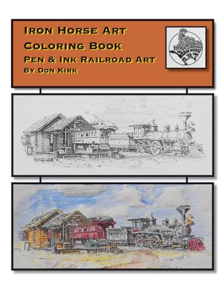 Cover for Don Kirk · Iron Horse Art Coloring Book (Paperback Book) (2019)