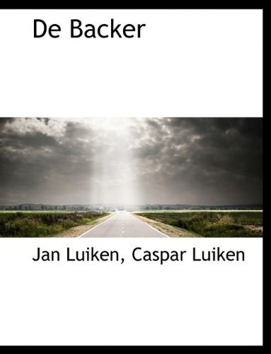 Cover for Jan Luiken · De Backer (Paperback Bog) [Large type / large print edition] (2009)