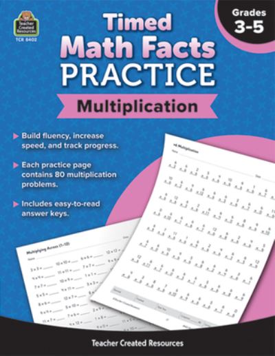 Cover for Teacher Created Resources · Timed Math Facts Practice: Multiplication (Paperback Book) (2021)