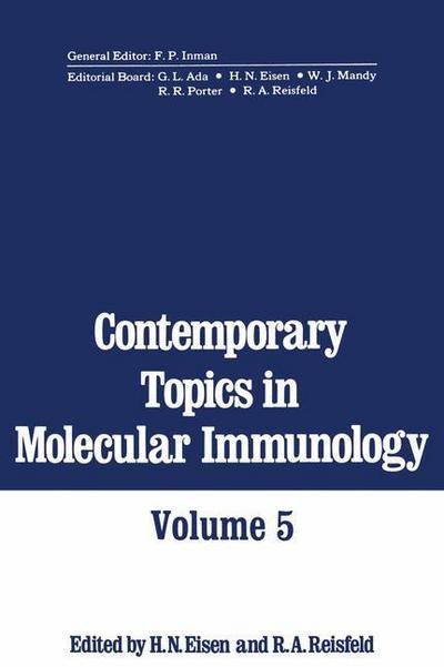 Cover for H Eisen · Contemporary Topics in Molecular Immunology (Pocketbok) [Softcover reprint of the original 1st ed. 1976 edition] (2013)