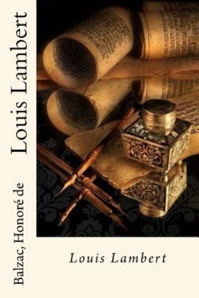 Cover for Balzac Honore De · Louis Lambert (Paperback Book) (2016)