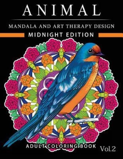 Cover for Horses coloring book team · Animal Mandala and Art Therapy Design Midnight Edition (Taschenbuch) (2016)
