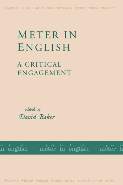 Cover for David Baker · Meter in English: A Critical Engagement (Pocketbok) (1997)