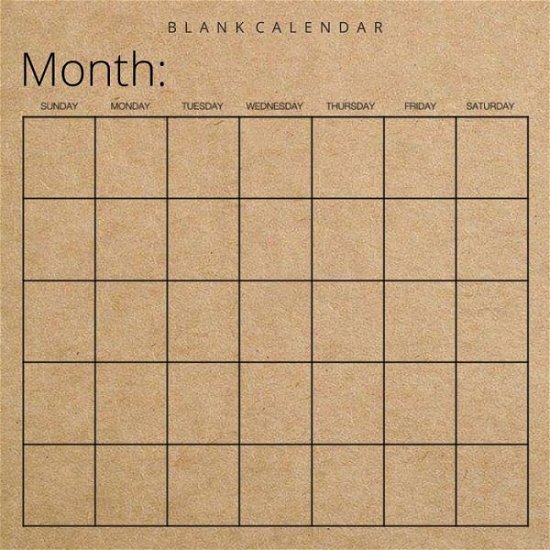 Blank Calendar - Llama Bird Press - Bøger - Llama Bird Press - 9781636570440 - 21. januar 2021