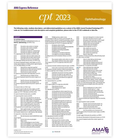 Cover for American Medical Association · CPT 2023 Express Reference Coding Card (Book) (2022)