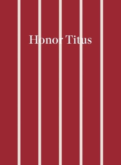 Cover for Honor Titus (Hardcover bog) (2023)