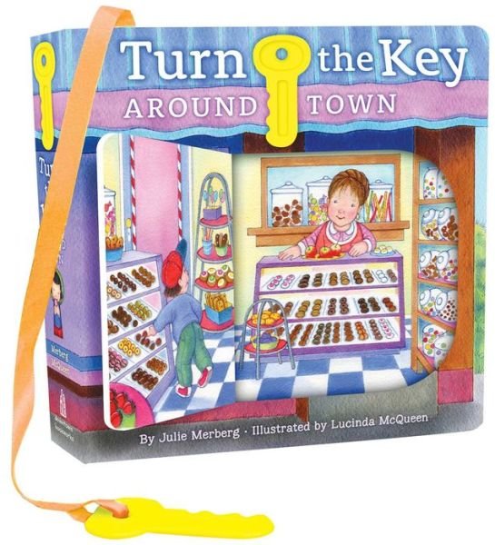 Cover for Julie Merberg · Turn the Key: Around Town (Board book) (2012)