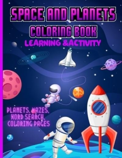 Cover for Fondant Ella · Space and Planets Coloring Book Learning &amp; Activity (Pocketbok) (2021)