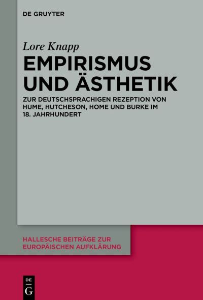 Cover for Lore Knapp · Empirismus Und AEsthetik (Hardcover Book) (2022)