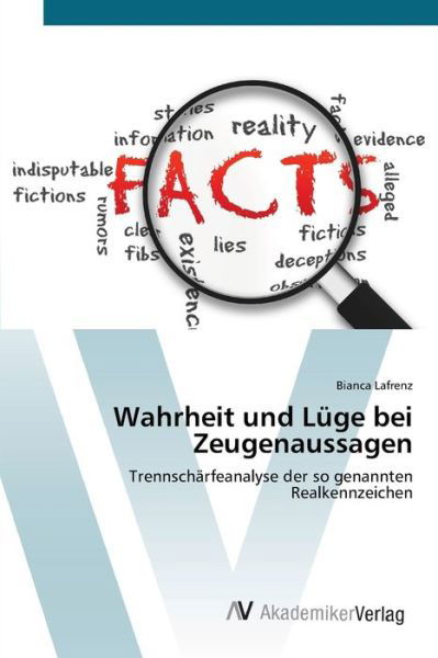 Cover for Lafrenz · Wahrheit und Lüge bei Zeugenaus (Buch) (2012)