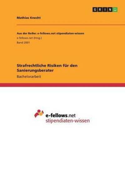 Strafrechtliche Risiken für den - Knecht - Książki -  - 9783668258440 - 9 sierpnia 2016