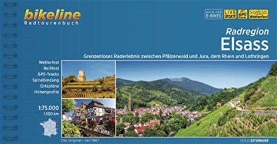 Cover for Esterbauer Verlag · Elsass Radregion zw. Pfalzerwald &amp; Jura, Rhein &amp; Lothringen - Radtourenbucher (Spiral Book) (2023)