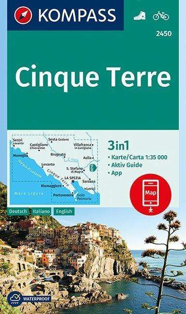 Kompass Wanderkarte: Cinque Terre - Mair-Dumont / Kompass - Books - Kompass - 9783990445440 - March 4, 2019