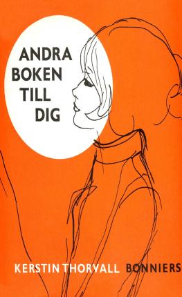 Cover for Kerstin Thorvall · Andra boken till dig (ePUB)