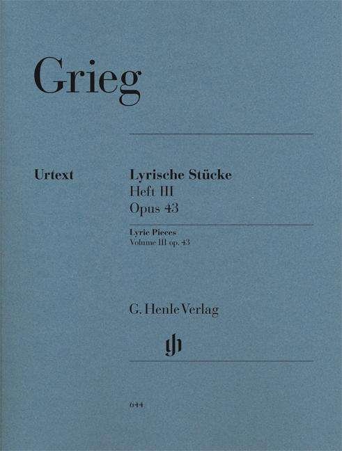 Lyrische St.03.op.43,Kl.HN644 - E. Grieg - Libros -  - 9790201806440 - 
