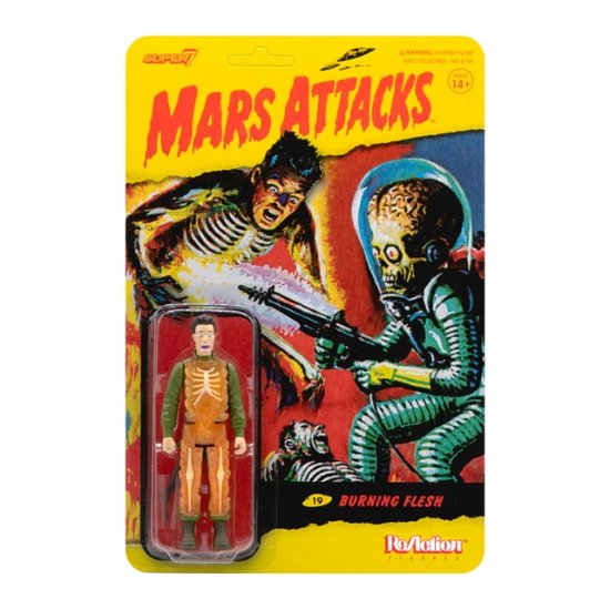 Mars Attacks ReAction Actionfigur Burning Flesh 10 - Mars Attacks - Merchandise - SUPER 7 - 0811169038441 - 6. september 2023