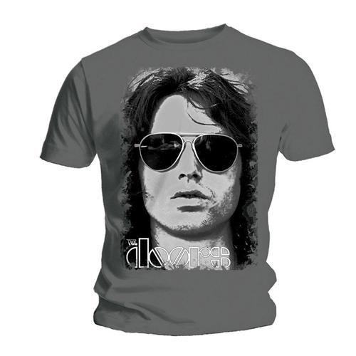 Cover for The Doors · The Doors Unisex T-Shirt: Summer Glare (Grey) (T-shirt) [size M] [Grey - Unisex edition] (2015)