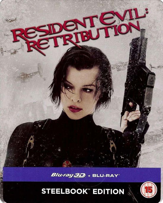 Resident Evil - Retribution 2D+3D Limited Edition Steelbook - Resident Evil - Film - Sony Pictures - 5050630329441 - 21 mars 2016