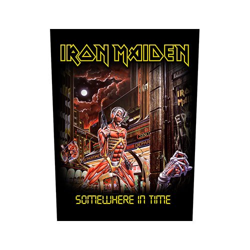 Cover for Iron Maiden · Somewhere in Time (Backpatch) (Patch) [Black edition] (2019)