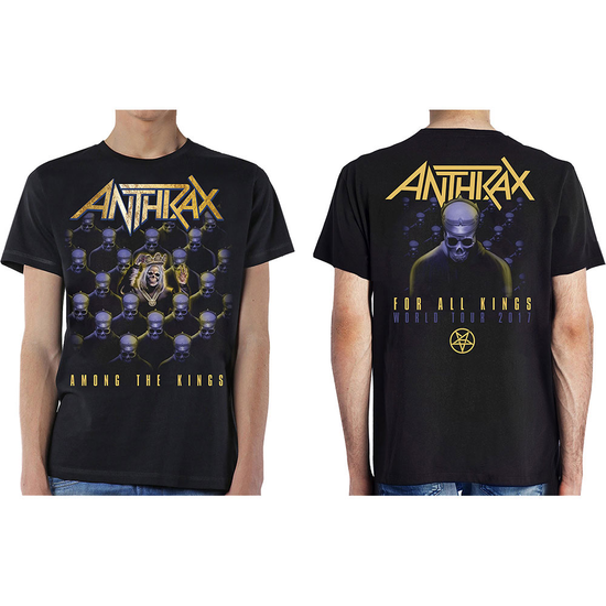 Anthrax Unisex T-Shirt: Among The Kings - Anthrax - Merchandise - Rockoff - 5056170692441 - September 26, 2023