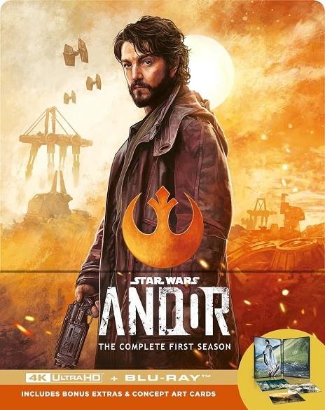 Cover for Andor: Season 1 - Steelbook (4 · Star Wars - Andor Limited Edition Steelbook (4K Ultra HD) (2024)