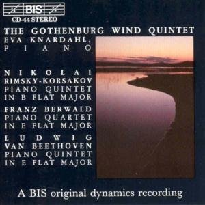 Piano Quintet in B Flat / Pinao Quartet in E Flat - Rimsky-korsakov / Berwald / Khardahl / Gwq - Musikk - BIS - 7318590000441 - 22. september 1994