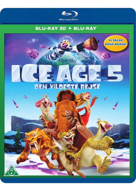 Cover for Ice Age · Ice Age 5 - Den Vildeste Rejse (3D Blu-ray/BD) [3D edition] (2016)