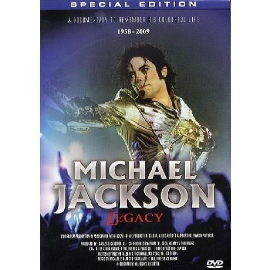 Cover for Michael Jackson · Legacy (DVD) (2009)