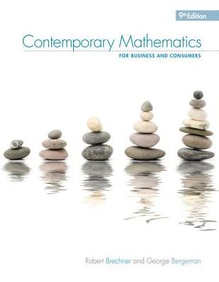 Contemporary Mathematics for Business & Consumers, 9th - Bergeman, Geroge (Northern Virginia Community College) - Books - Cengage Learning, Inc - 9780357026441 - February 13, 2019