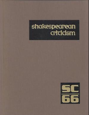 Cover for Michelle Lee · Sc Volume 66 Shakespearean Criticism (Shakespearean Criticism (Gale Res)) (Hardcover Book) (2002)