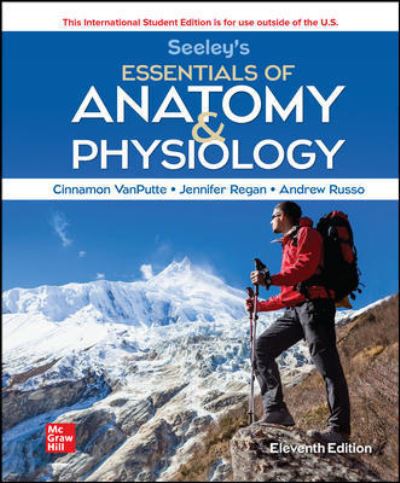 Cover for Cinnamon VanPutte · Seeley's Essentials of Anatomy and Physiology ISE (Pocketbok) (2021)