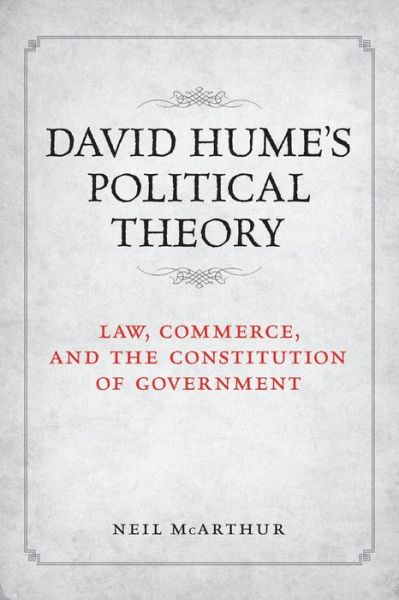 Cover for Associate Director Neil McArthur · David Hume's Political Theory (Paperback Book) (2007)