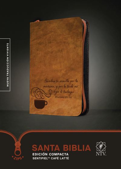 Cover for Tyndale · Santa Biblia NTV, Edicion compacta, Cafe latte (Leather Book) (2018)