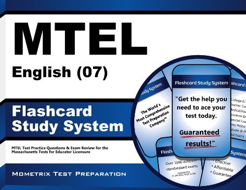 Cover for Mtel Exam Secrets Test Prep Team · Mtel English (07) Flashcard Study System: Mtel Test Practice Questions &amp; Exam Review for the Massachusetts Tests for Educator Licensure (Cards) (Pocketbok) [Flc Crds edition] (2023)