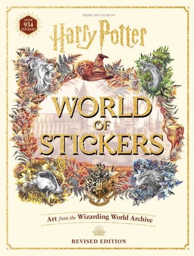 Cover for Harry Potter World of Stickers - Collectible Art Stickers (Gebundenes Buch) (2023)