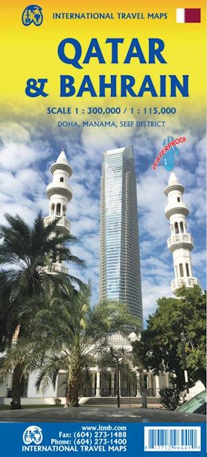 International Travel Maps: Qatar & Bahrain - ITM Publications - Książki - ITMB publishing - 9781771296441 - 19 października 2022