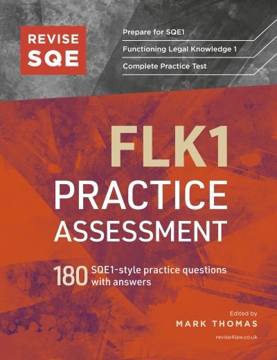 Cover for Revise SQE FLK1 Practice Assessment: 180 SQE1-style questions with answers (Paperback Book) [New edition] (2023)