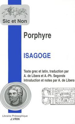 Cover for Porphyre · Isagoge (Sic et Non) (French Edition) (Paperback Book) [French edition] (1998)