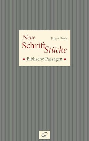 Cover for Ebach · Neue Schrift-Stücke (Buch)