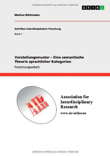 Cover for Böckmann · Vorstellungsmuster   Eine sema (Book) [German edition] (2011)