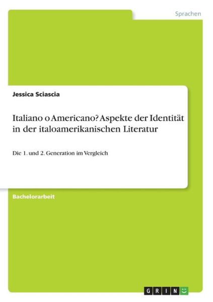 Cover for Sciascia · Italiano o Americano? Aspekte (Book) (2017)