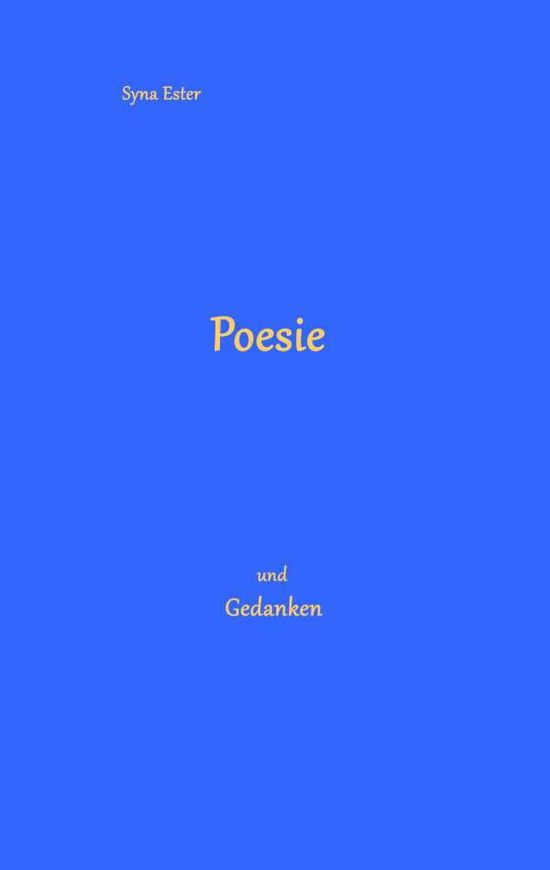 Cover for Ester · Poesie (Book) (2017)