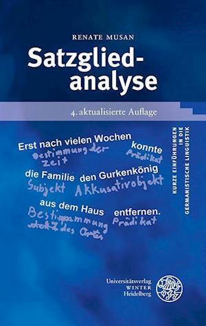 Cover for Renate Musan · Satzgliedanalyse (N/A) (2021)